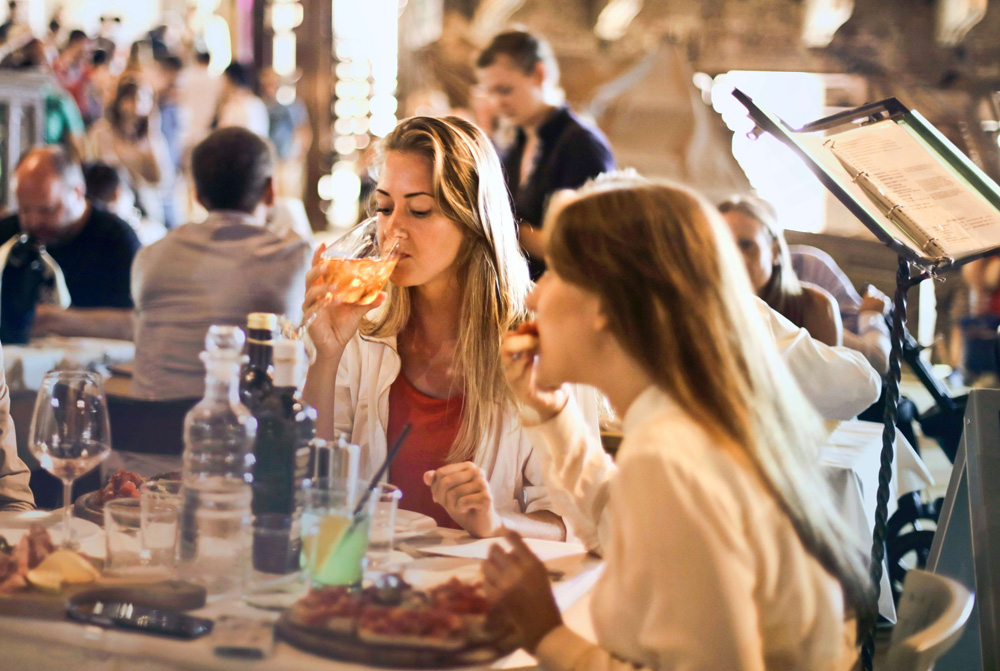 Girls at table